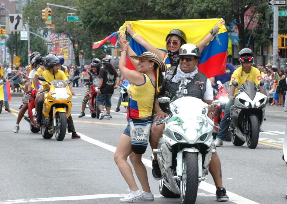 Imagen del día de la Independencia de Colombia del año 2015 en Queens.