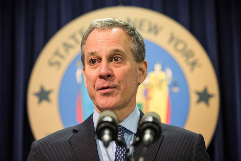 Eric Schneiderman durante una rueda de prensa en Nueva York.