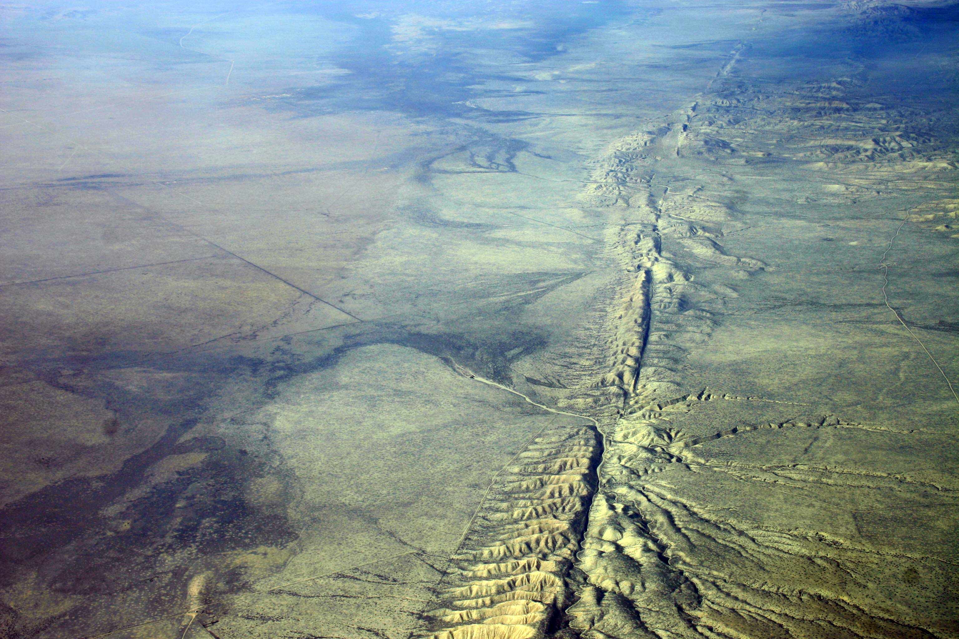 La falla de San Andrés recorre California de norte a sur a lo largo de 800 millas. (Foto: Wikimedia Commons)