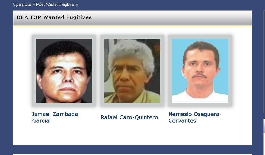 Nemesio Oseguera es el tercero de los 10 fugitivos más buscados de la DEA.