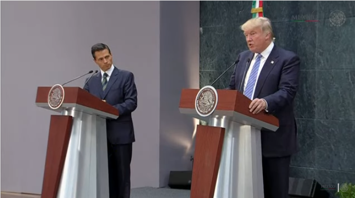 Enrique Peña Nieto y Donald Trump.
