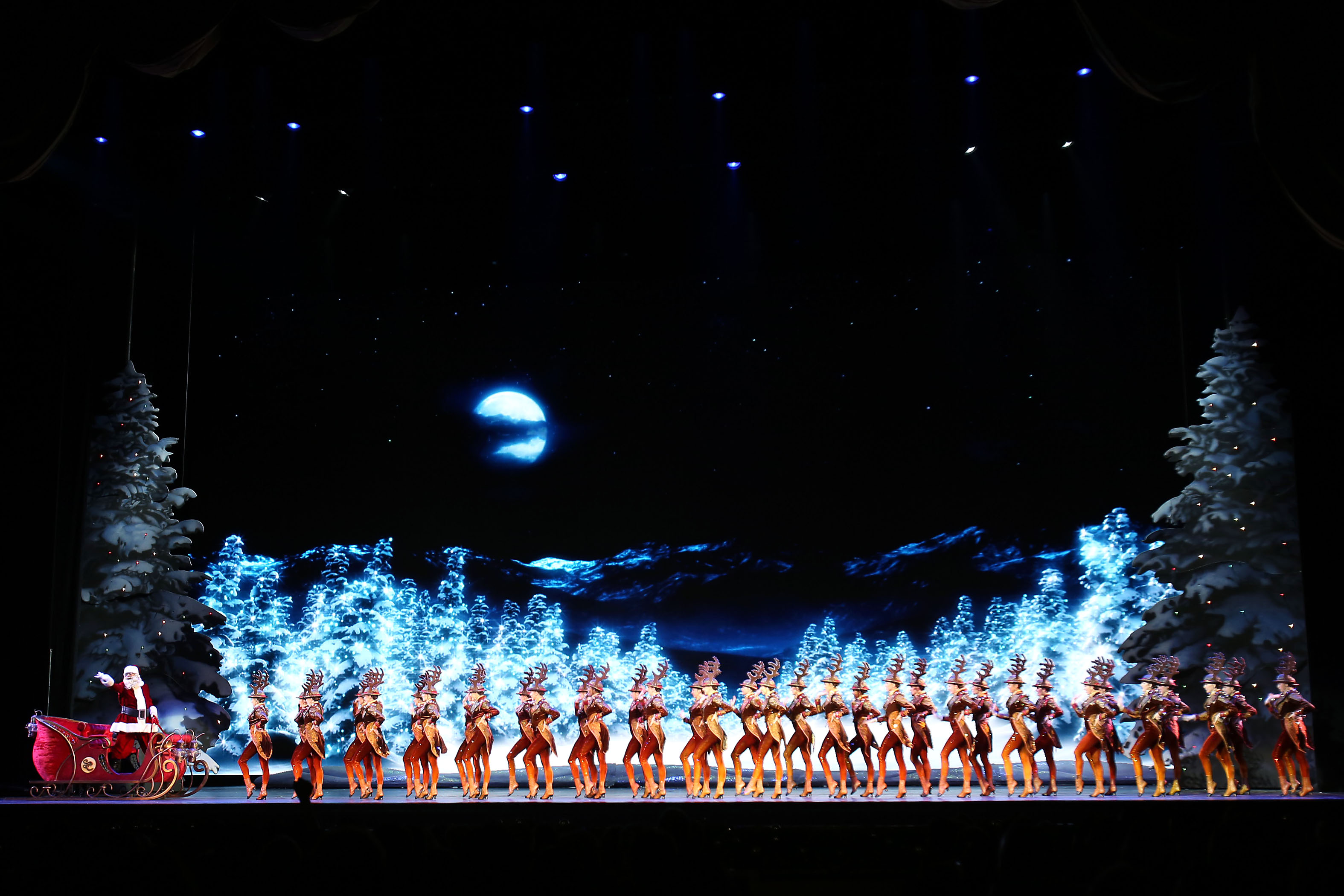 The Radio City Rockettes Star in the Opening Night of the "CHRISTMAS SPECTACULAR"