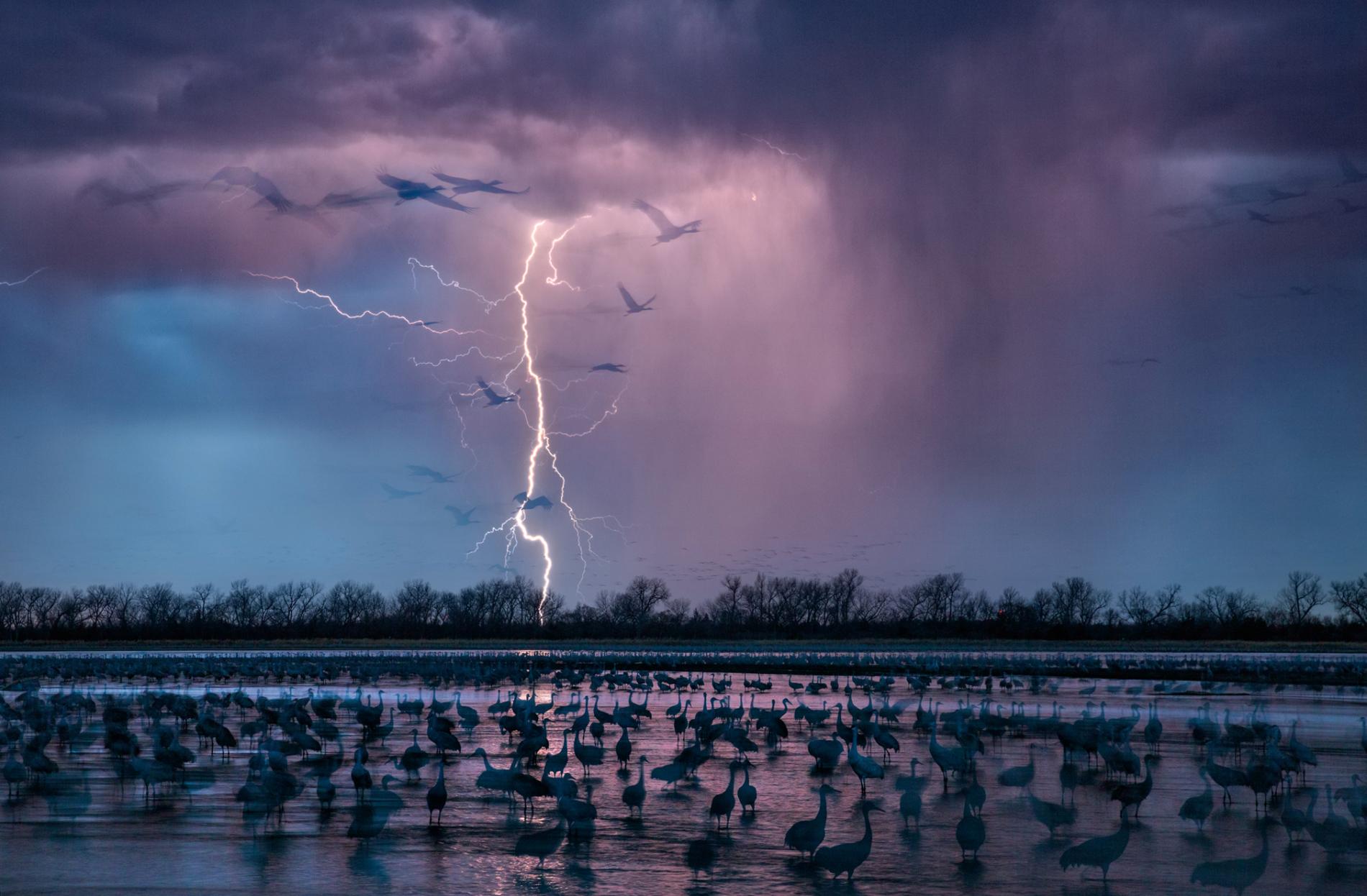 Espectácular tormenta en Wood River, Nebraska.