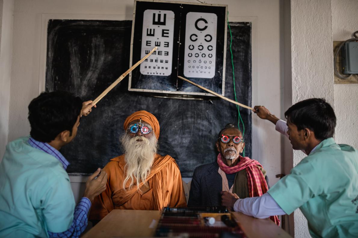 La lucha para reducir la ceguera en apartados lugares en la India.