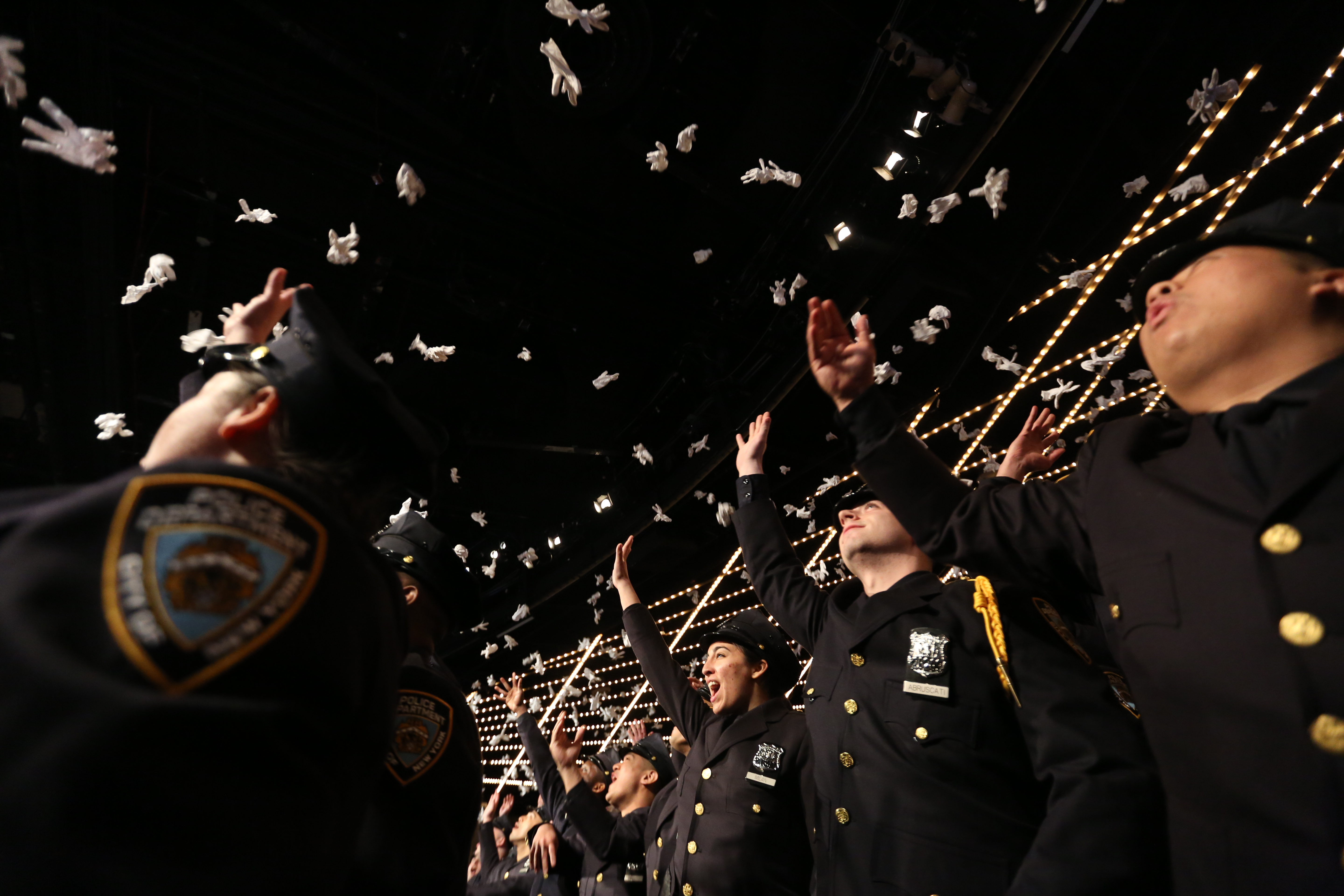 Ceremonia de Graduacion del NYPD en Madison Square Garden.