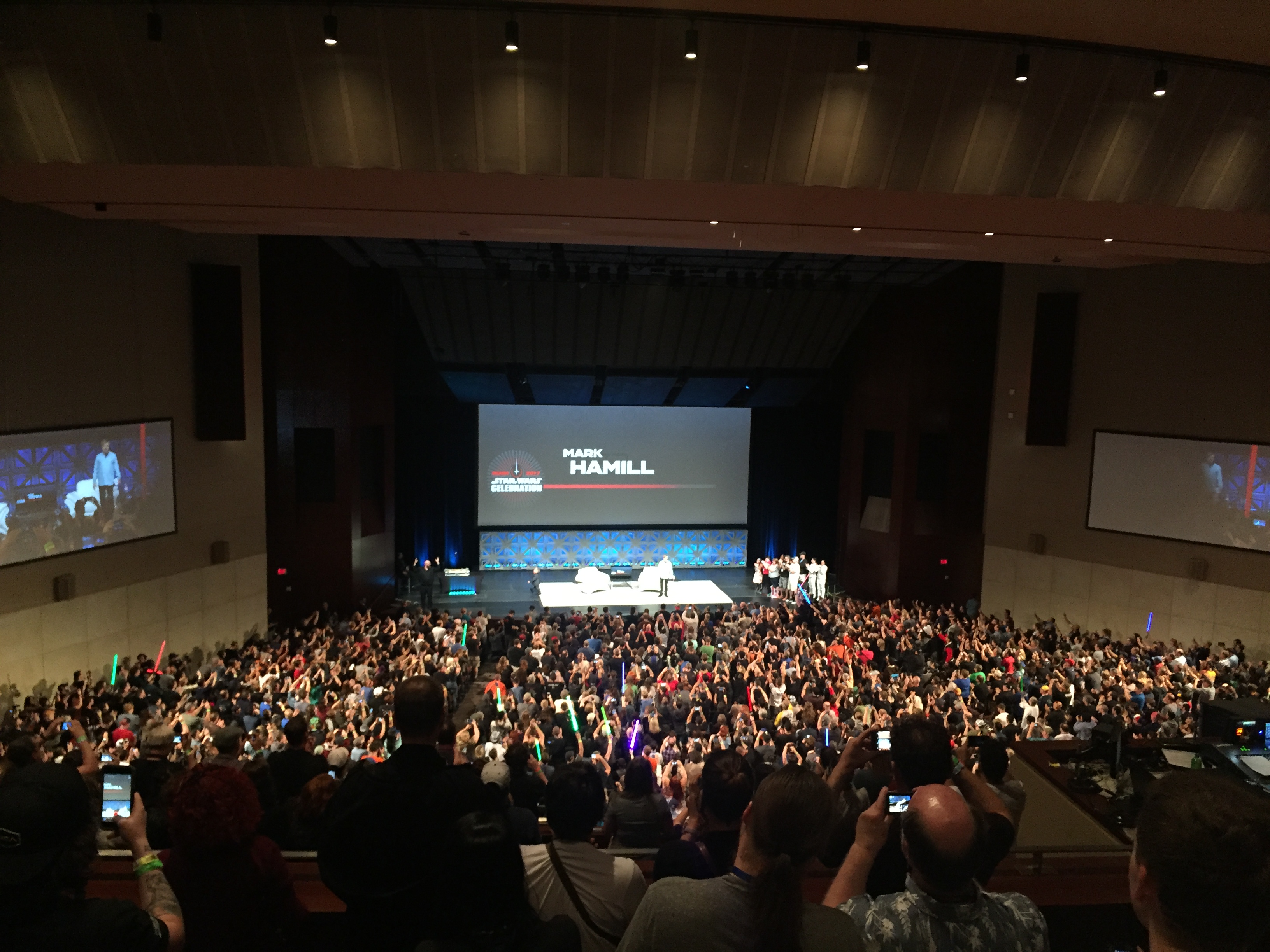 Uno de los auditorios del centro de convenciones de Orlando se llenó para el tributo a Carrie Fisher.