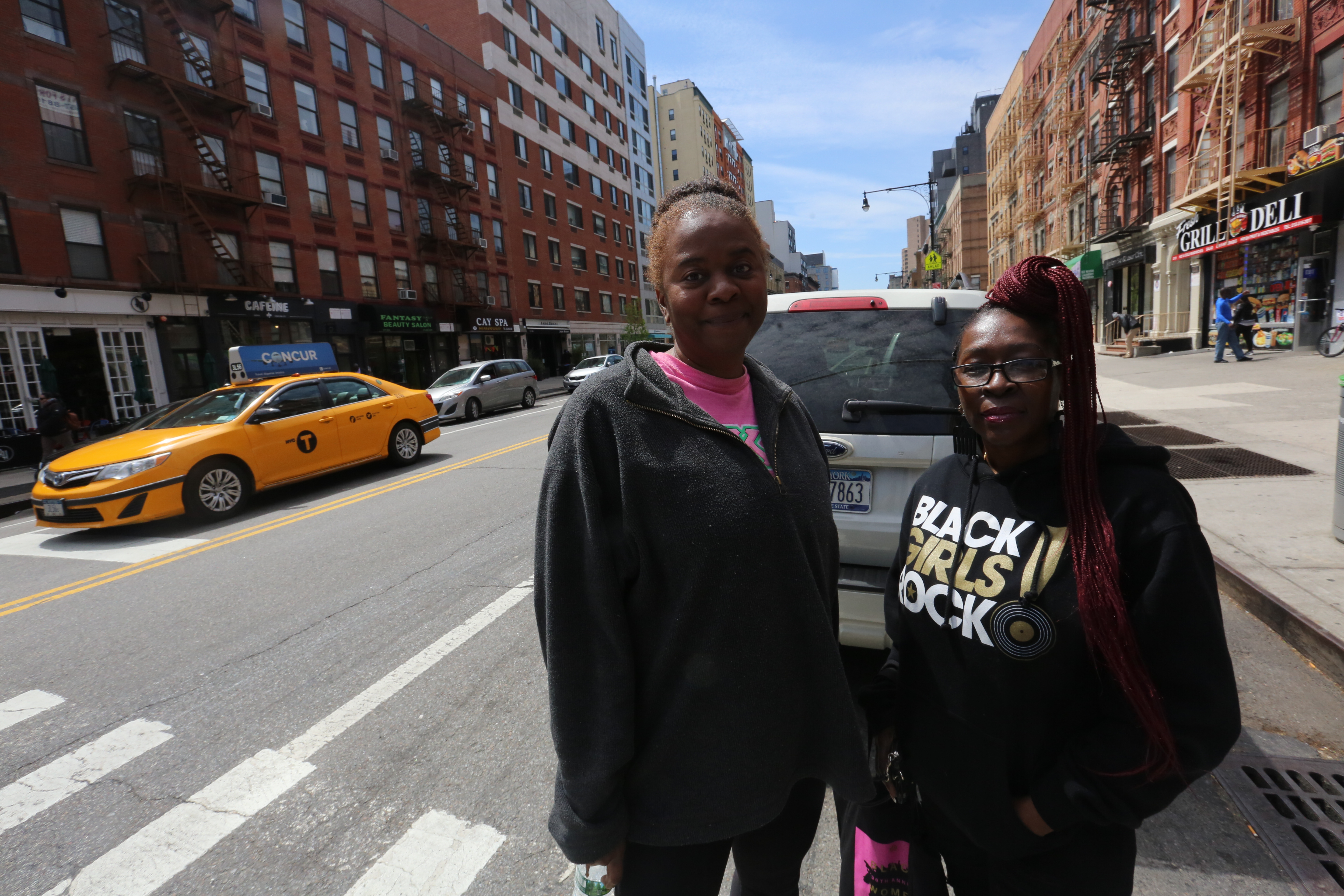 Joy Williams y June Broxton, residentes del Oeste de Harlem. Suministrada