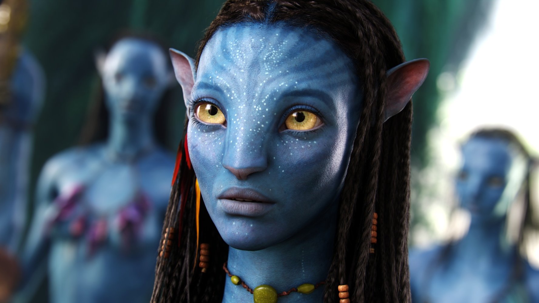 Zoe Saldaña como Neytiri en Avatar.