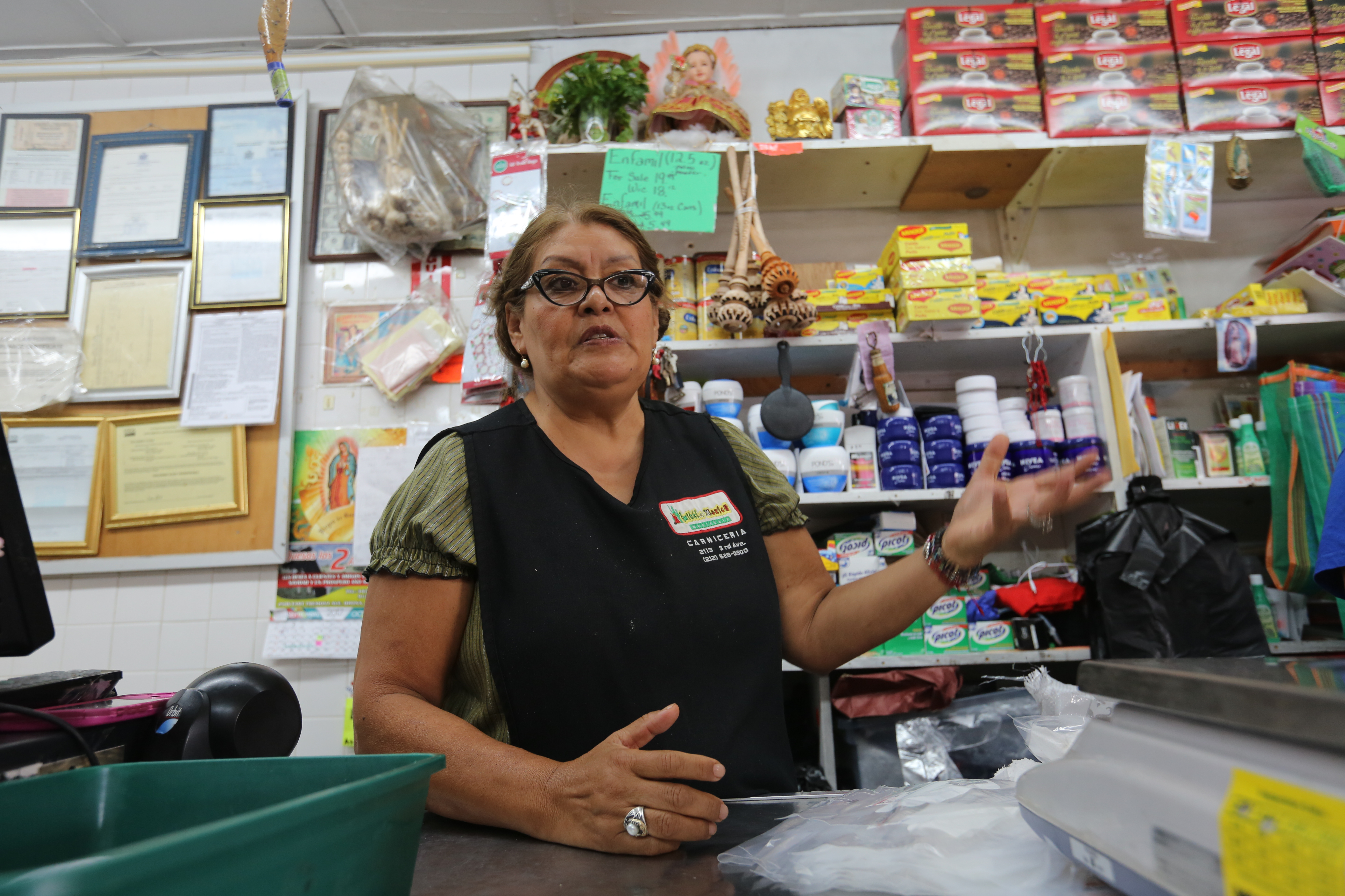 Guadalupe Aguirre reacciona al terremoto en Mexico.