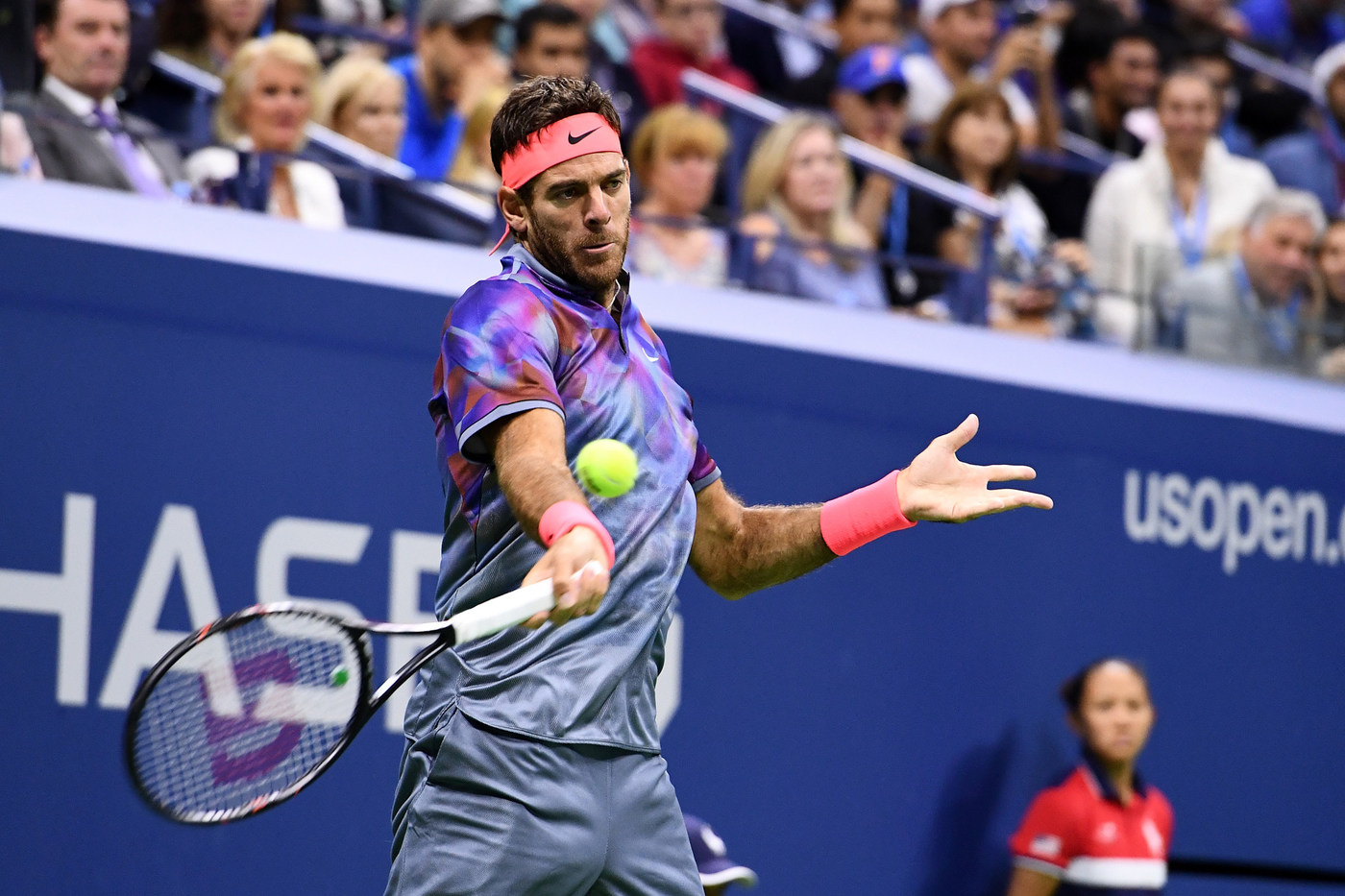 La derecha de Del Potro no fue letal como en otros partidos.