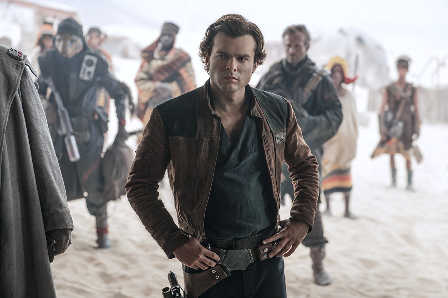 Alden Ehrenreich en el papel de Han Solo.