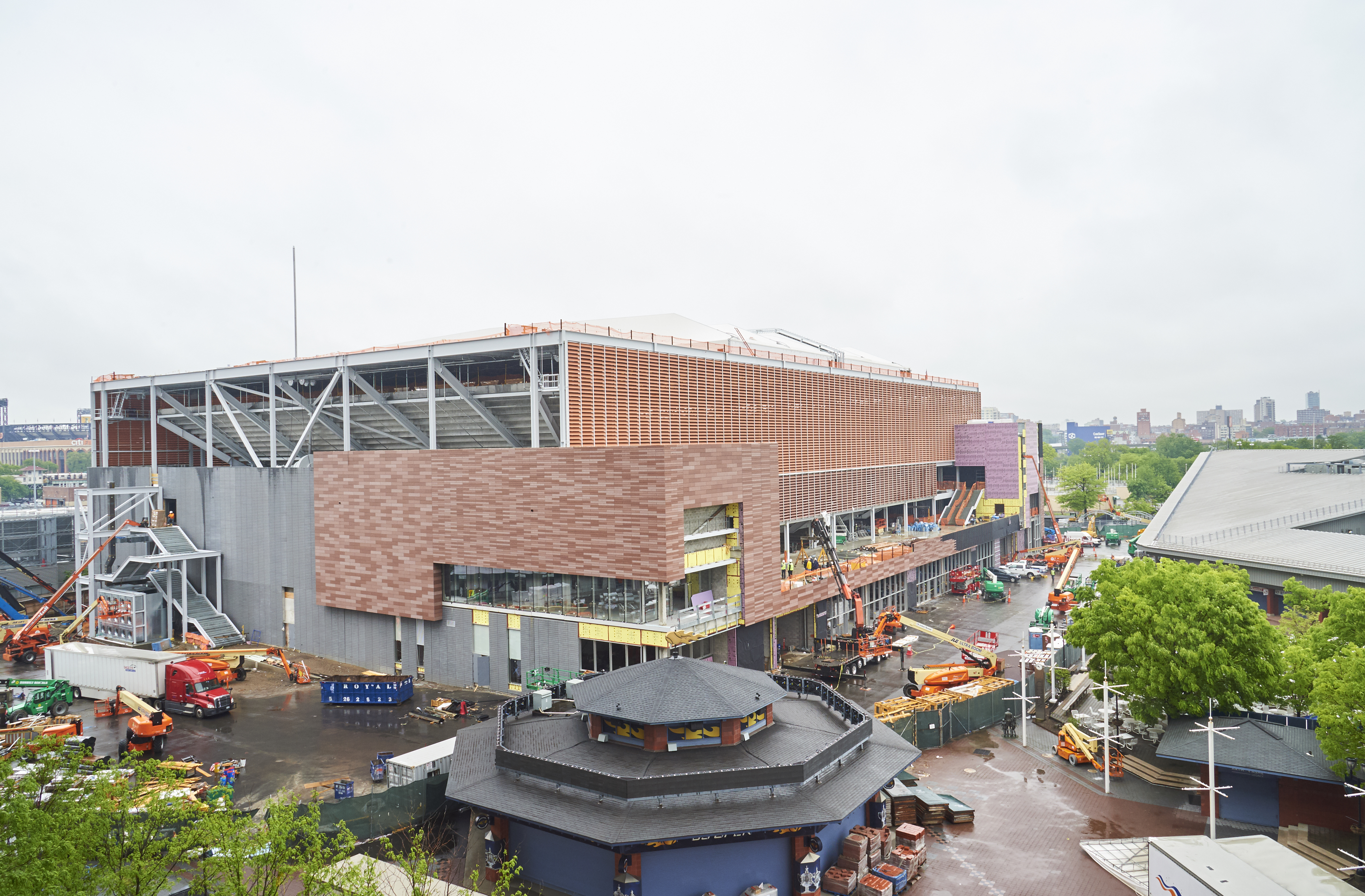 El nuevo estadio en construcción estará terminado para el US Open 2018. /Foto: USTA