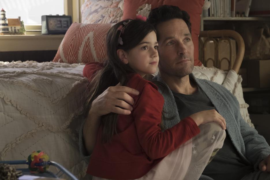 Paul Rudd y Abby Ryder Fortson.