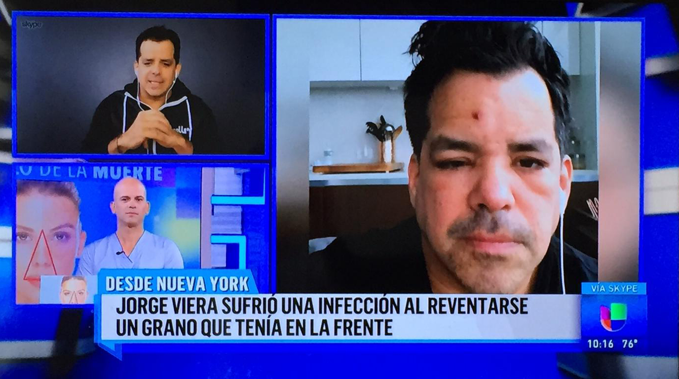 Un recuperado Viera habló con el doctor Juan Rivera.
