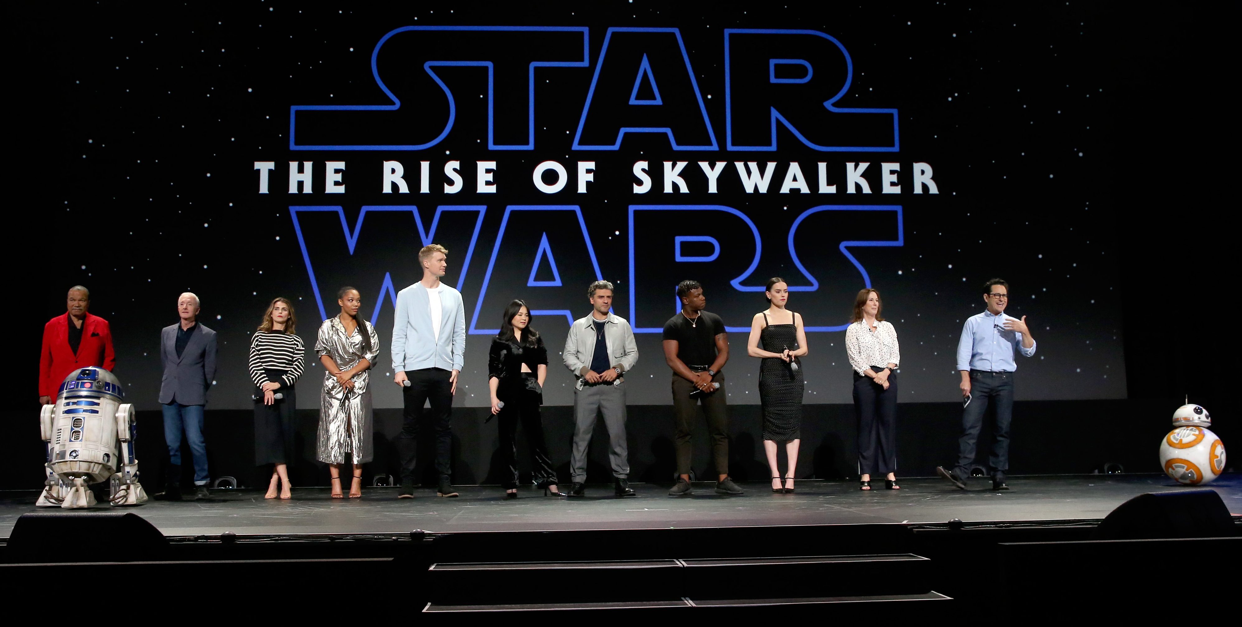 El elenco de Star Wars: The Rise of Skywalker. / Foto: Jesse Grant/Getty Images for Disney