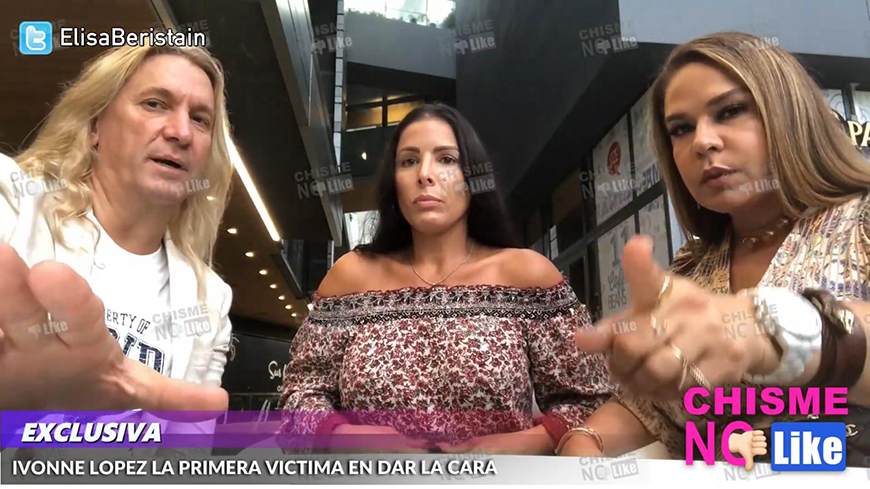 Javier Ceriani y Elisa Beristain con Ivonne López