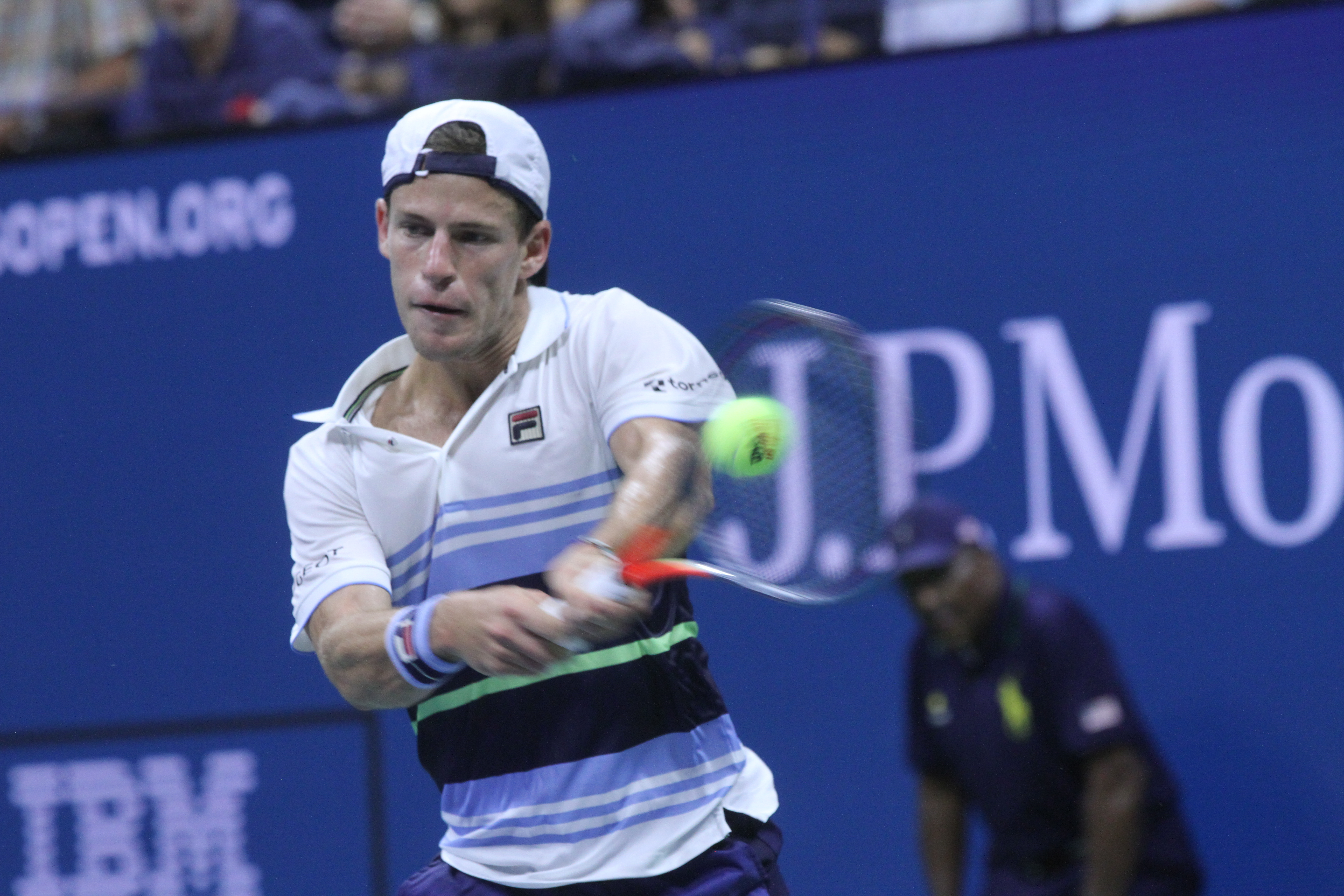 Por momentos Schwartzman dominó a Nadal. / Foto: Mariela Lombard, El Diario NY