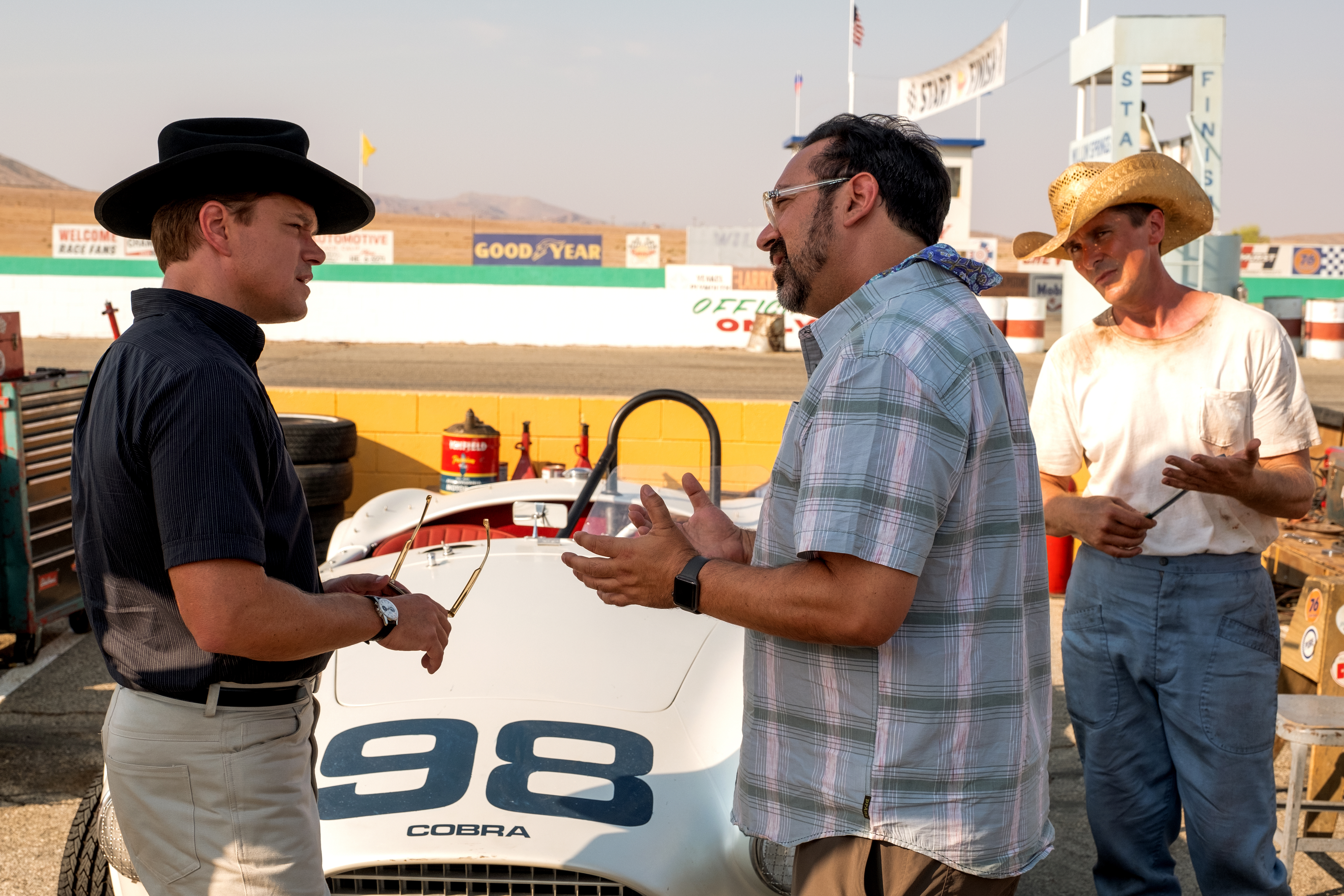 Mangold da instrucciones a Damon en el set del film. / Foto: Twentieth Century Fox