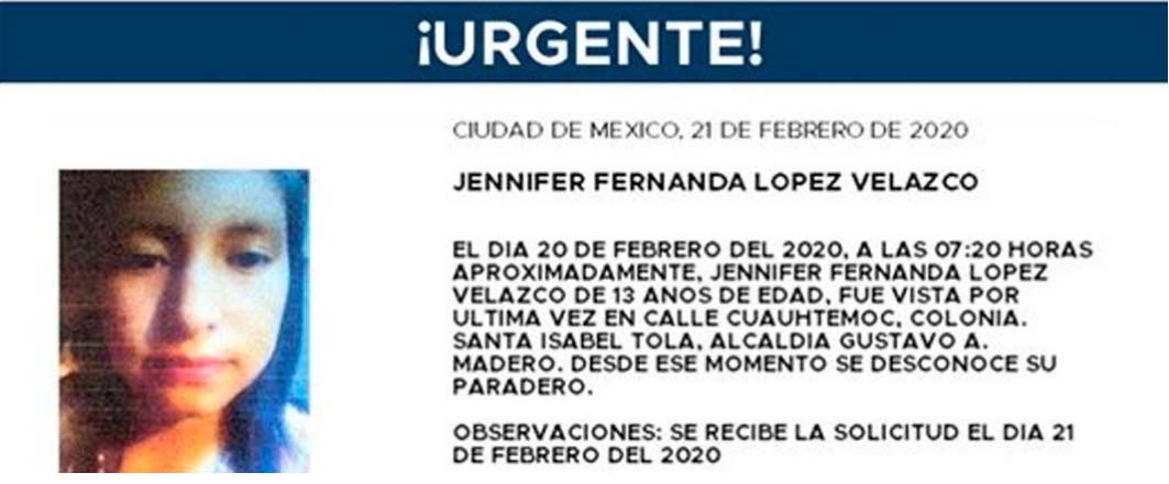 menores desaparecidos en Mexico