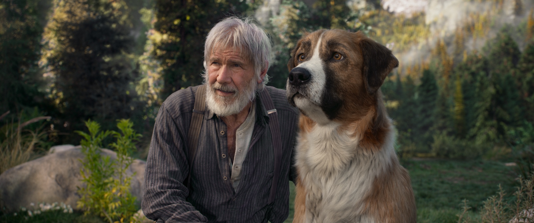 Harrison Ford en el papel de Thornton y Buck en una escena de "The Call of the Wild". / Foto: 20th Century Studios