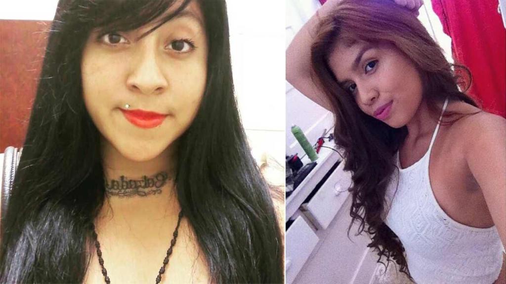 Gabriela Calzada (izq.) de 19 años, y Briana Gallegos de 17.