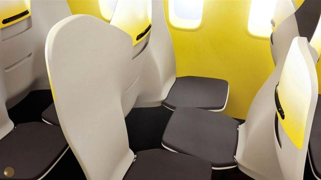 Este año, Zodiac Seats France también presentó un nuevo esquema de distribución de asientos aéreos.