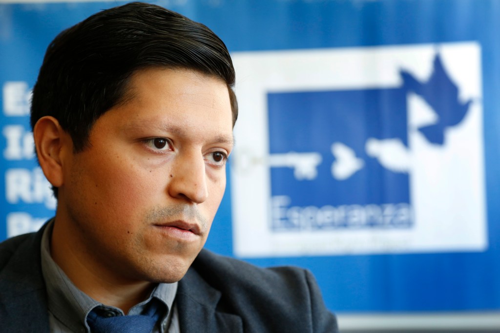 11/05/15 /LOS ANGELES/Directing attorney Miguel Mexicano, Esperanza Immigrant Rights Project, speaks to La Opinion. (Photo by Aurelia Ventura/La Opinion)
