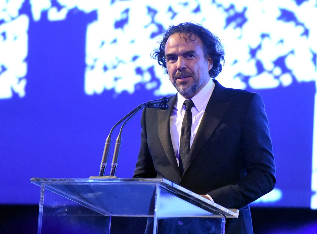 Alejandro G. Iñárritu durante la gala de homenaje a su carrera.