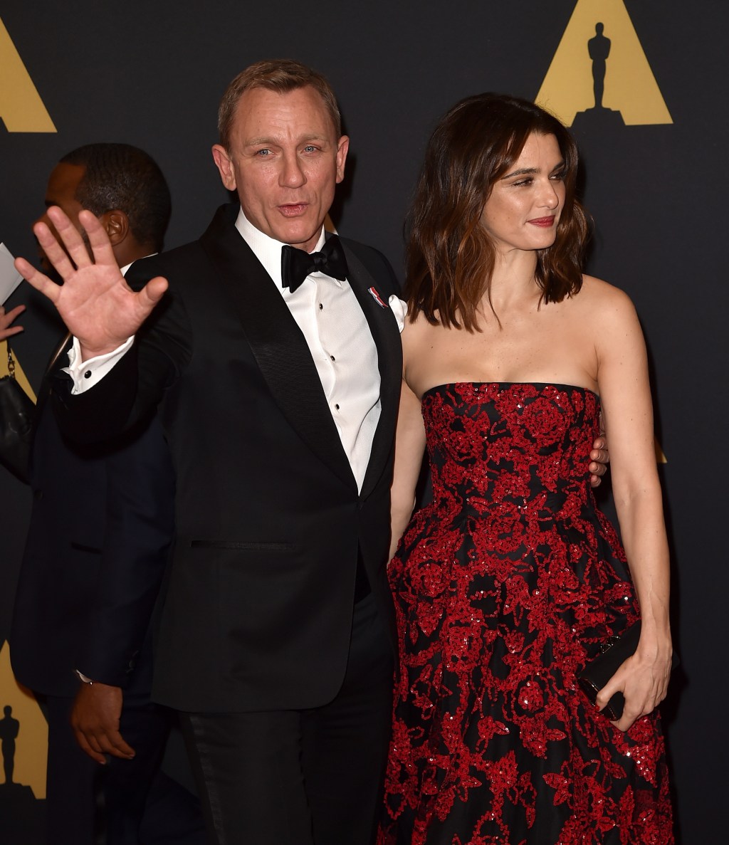 Daniel Craig y su esposa, la actriz Rachel Weisz estuvieron presentes en la gala.