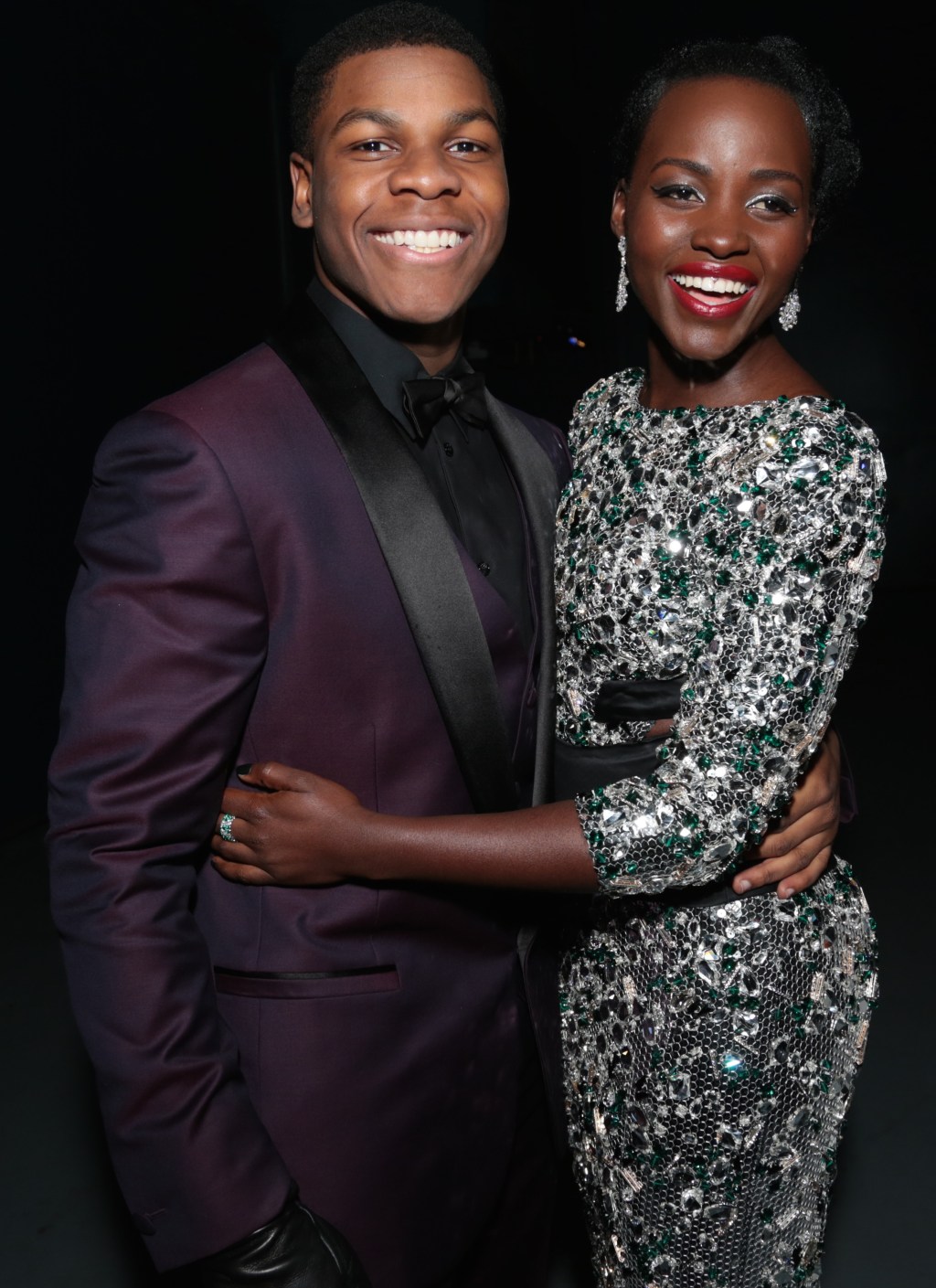 John Boyega y Lupita Nyong'o, dos de las nuevas estrellas de la saga.