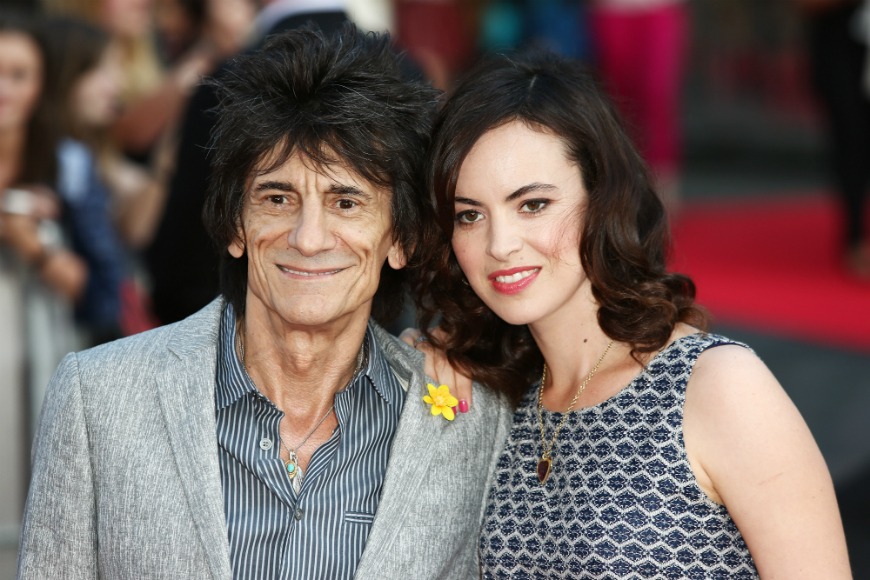 Ronnie Wood and Sally Humphreys