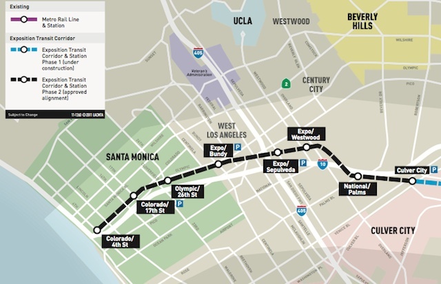 A partir del 20 de mayo, la Línea Expo unirá al centro de Los Ángeles a Santa Monica.