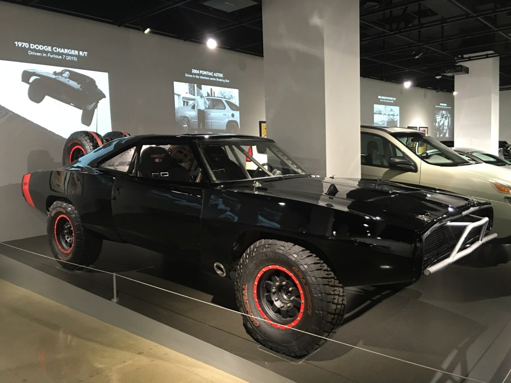 Uno de los vehículos usados en 'Furious 7' está en exhibición en el museo.