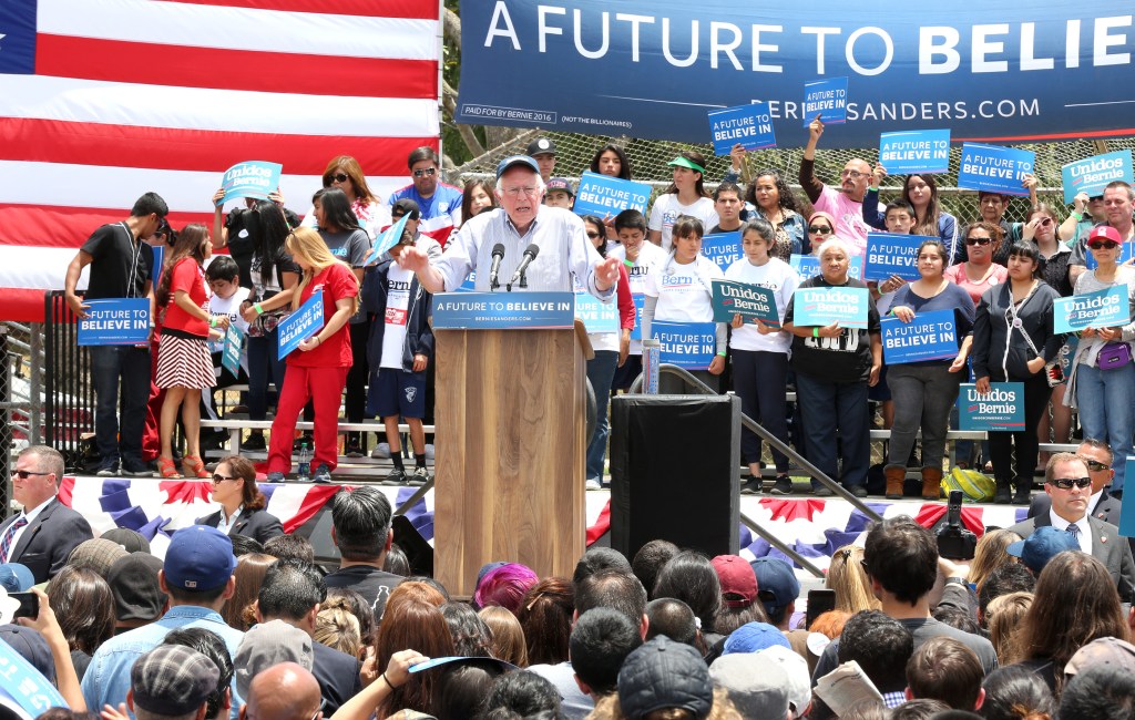 El candidato presidencial estuvo en el Este de Los Angeles. /Aurelia Ventura