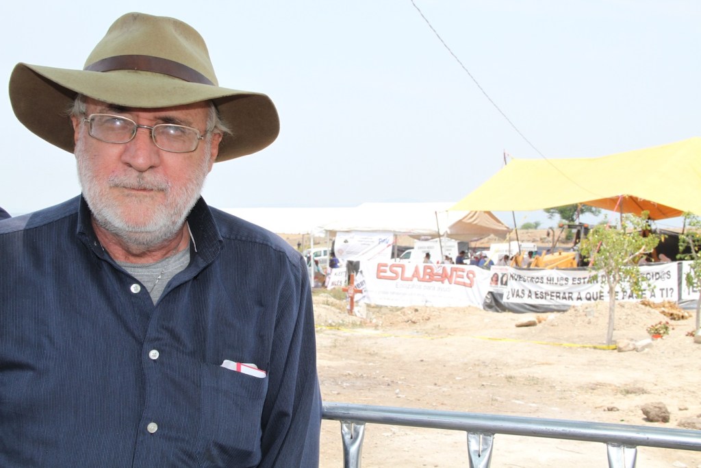 Javier Sicilia, del Movimiento por la Paz la Justicia y la Dignidad. Foto: Gardenia Mendoza