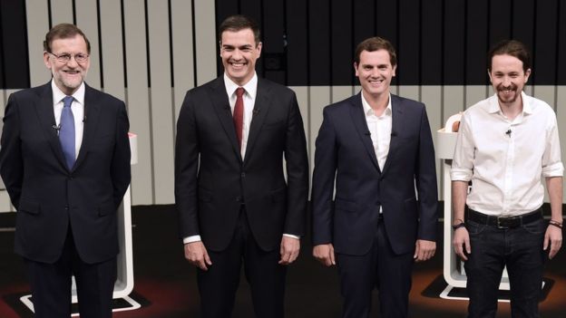 El debate entre cuatro es un símbolo del cambio de escenario político en España.
