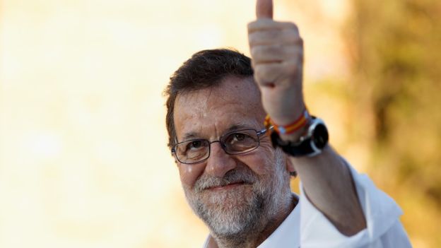 Mariano Rajoy, líder del Partido Popular, propone la estabilidad y continuar con las políticas de los últimos cuatro años.