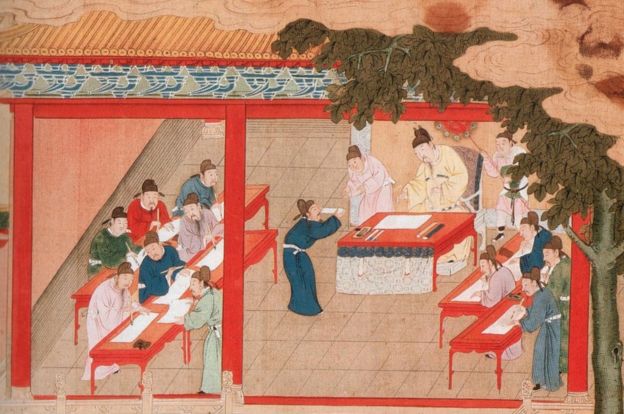 Ilustración del examen en Kaifeng, dinastia Song, China. Foto: Creative Commons
