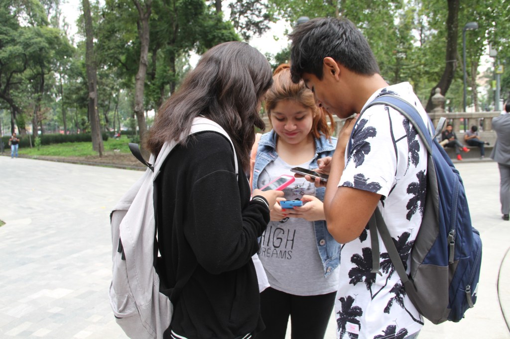 Jugadores en la alameda central