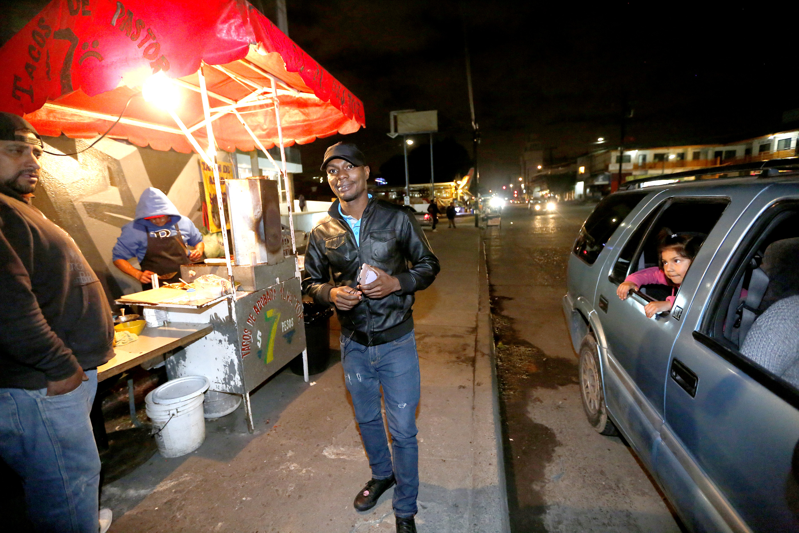 12/08/16/ TIJUANA/Haitian Lazarre John Arold with his wife is among a handful of refugees who have decided to stay in Tijuana, Mexico. Haitian Lazarre John Arold receives help at the Salvation Army in Tijuana. An unprecedented arrival of Haitians and others seeking entry into the United States in recent weeks has sent Tijuanas migrant shelters scrambling to find beds, blankets, food and other necessities to serve this increase of people awaiting processing by U.S. authorities. (Photo Aurelia Ventura/ La Opinion)