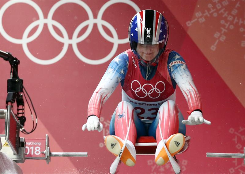 Emily Sweeney, deportista de EEUU en la modalidad de trineo