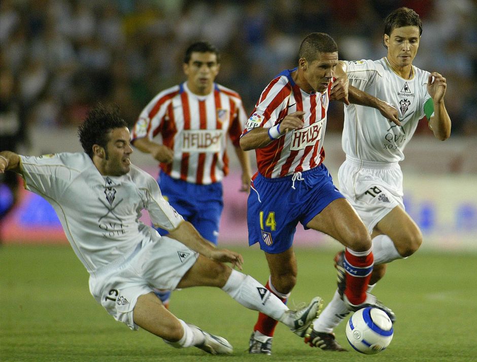 El "Cholo" Simeone defendió a los colchoneros también como jugador.