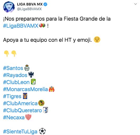 Los emojis para la liguilla del fútbol mexicano se ven así.